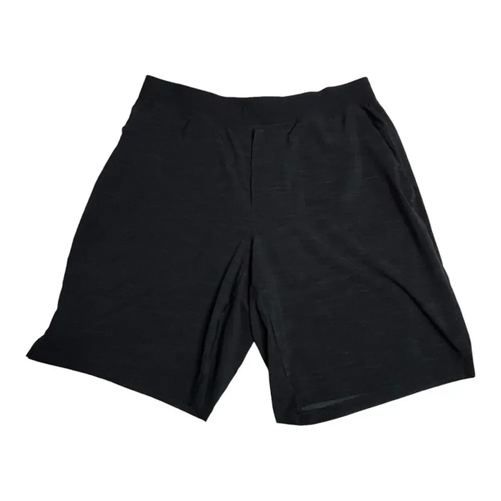 Lululemon T.H.E. Short 9" All Court Texture Deep Coal Black XL - Picture 2 of 10